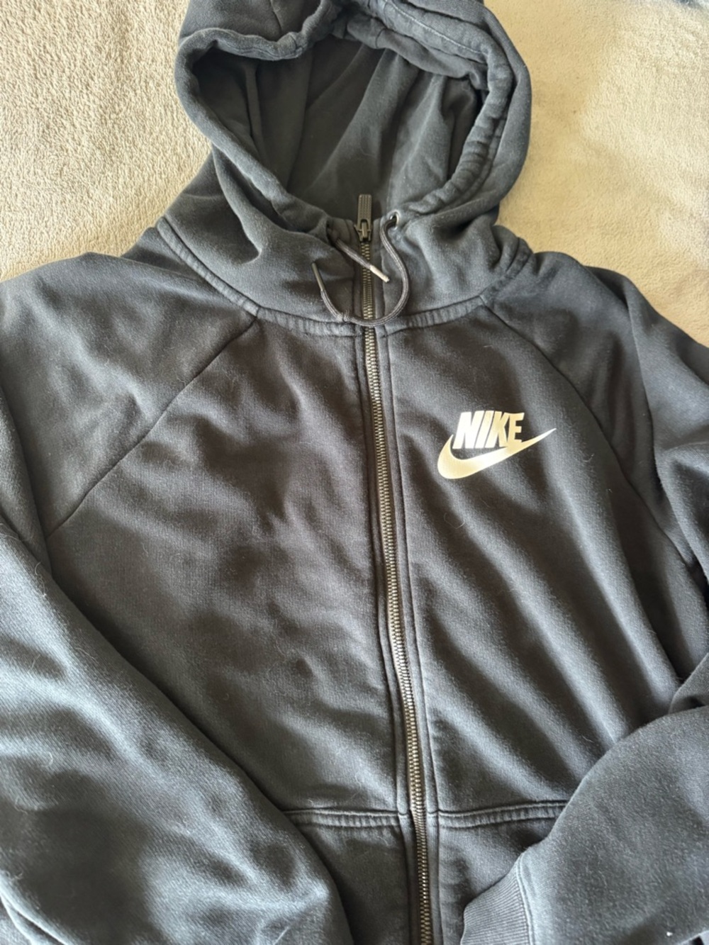 Nike Black Zip-Up Hoodie